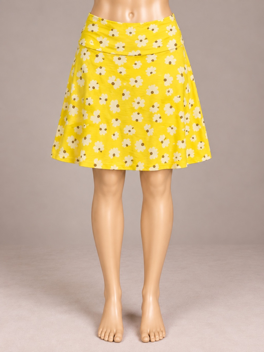 Toad&Co Chaka Skirt Yellow Daisy Floral A-Line Women’s M